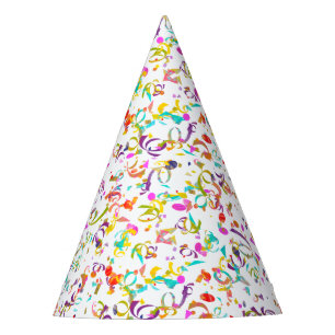Chapeaux De Fètes Illustration colorée de lancer de confettis