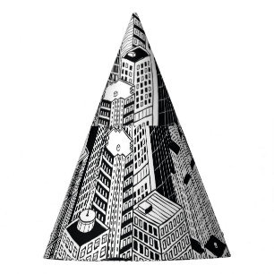 Chapeaux De Fètes Illustration de la ville Skyscraper, isométrique t