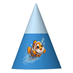Chapeaux De Fètes Illustration de poisson clown heureux dans la vie