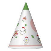 Chapeaux De Fètes Illustration de poulet au dessin mignon (Gauche)