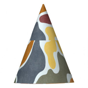 Chapeaux De Fètes Illustration des tons terre abstraits modernes.