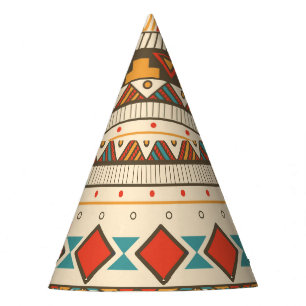 Chapeaux De Fètes Illustration Vintage tribale aztèque