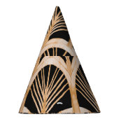 Chapeaux De Fètes Imitation or : aquarelle art déco. (Droite)