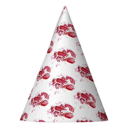 Chapeaux De Fètes Impression de homard (Gauche)