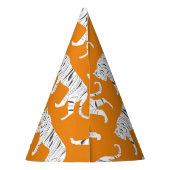 Chapeaux De Fètes Impression de tigre orange (Dos)