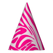 Chapeaux De Fètes Impression zèbre rose (Gauche)