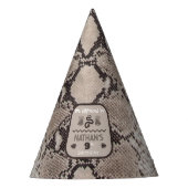 Chapeaux De Fètes Imprimé Animal Serpent Taupe Anniversaire (Devant)