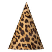 Chapeaux De Fètes imprimé léopard tendance chic anniversaire sauvage (Gauche)