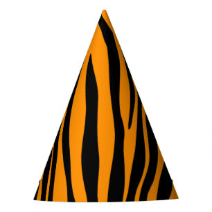 Chapeaux De Fètes Imprimé zèbre orange de Princeton