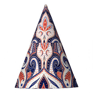 Chapeaux De Fètes Indian Paisley : Médaillon Floral Sans Seamless.