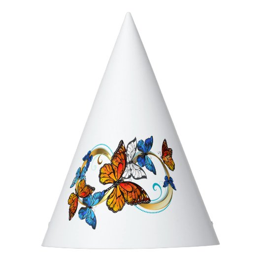 Chapeaux De Fètes Infinité de papillons monarques (Devant)