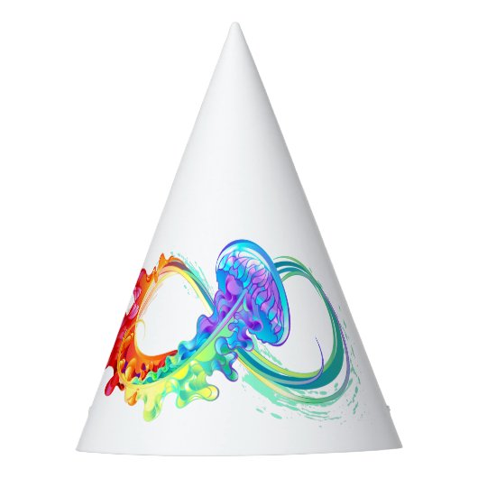 Chapeaux De Fètes Infinity avec Rainbow Jellyfish (Devant)