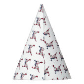 Chapeaux De Fètes Initiale K Monogrammé Drapeau Américain Couleur Él (Dos)