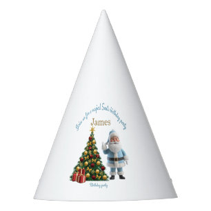 Chapeaux De Fètes Invitation d'anniversaire du Père Noël magique