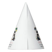 Chapeaux De Fètes Invitation d'anniversaire Panda, Anniversaire de f (Dos)