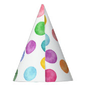 Chapeaux De Fètes Invitation de la fête d'anniversaire Polka Dot (Dos)