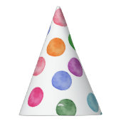 Chapeaux De Fètes Invitation de la fête d'anniversaire Polka Dot (Droite)