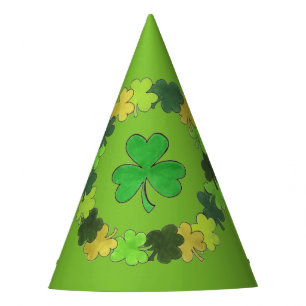 Chapeaux De Fètes Irlandais Shamrock Vert Clover St. Patrick's Day