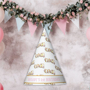 Chapeaux De Fètes jardin de fées fantaisiste pour 1er anniversaire