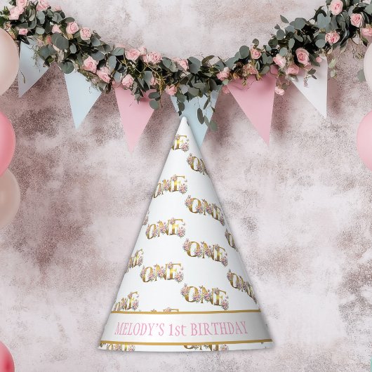 Chapeaux De Fètes Jardin de fées Whimsical 1er anniversaire