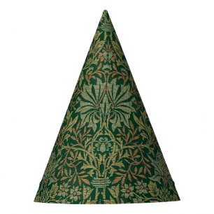 Chapeaux De Fètes Jardin de fleurs de William Morris - Verts