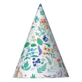 Chapeaux De Fètes Jardin d'été Fleurs Feuilles Botaniques (Devant)