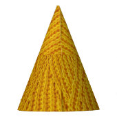 Chapeaux De Fètes Jaune : Arrière - plan de surface textile. (Dos)