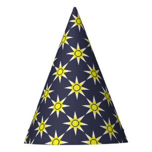 Chapeaux De Fètes Jaune Blanc Magique Sun Produit