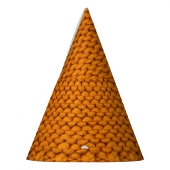 Chapeaux De Fètes Jaune clair : texture tricotée artisanale. (Gauche)
