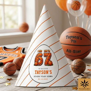 Chapeaux De Fètes J'avais 6 ans, maintenant j'ai 7 ans Basket-ball –