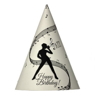 Chapeaux De Fètes Jazz Dance Golden Music Party Casquette