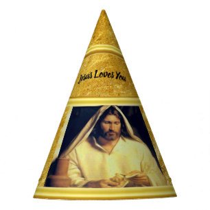 Chapeaux De Fètes Jésus cassant la texture d'or de Matthew 14-13 de