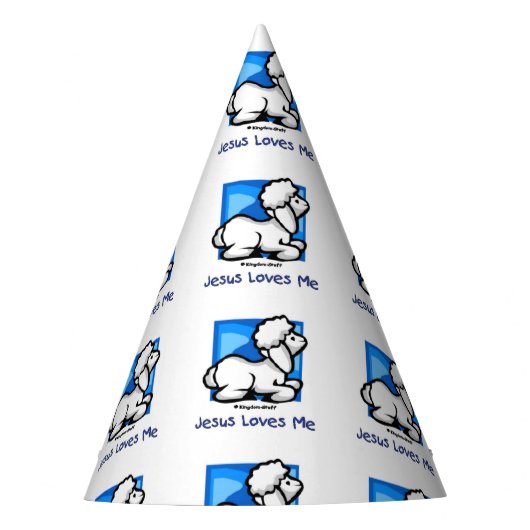 Chapeaux De Fètes Jésus m'aime agneau (Devant)