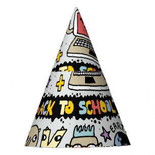 Chapeaux De Fètes Jeu Vintage de l'école Doodle coloré