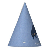 Chapeaux De Fètes Joli Cartoon Jumping Anniversaire Bleu Blanc Dauph (Gauche)