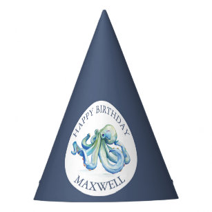 Chapeaux De Fètes Joli Casquette de fête d'anniversaire Bleu Nautiqu