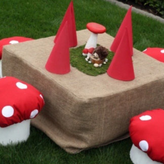 Chapeaux De Fètes Joli Jardin Gnome Bois Rouge