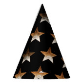Chapeaux De Fètes Joli Magicien Noir Étoile Dorée (Gauche)