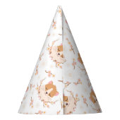 Chapeaux De Fètes Joli visage Hamster et Motif de fleurs roses (Dos)