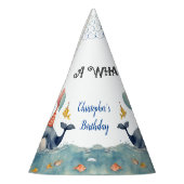 Chapeaux De Fètes Jolie baleine d'un temps garçons Anniversaire (Gauche)