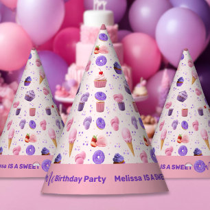 Chapeaux De Fètes Jolie rose violet sucré Un anniversaire de fille