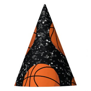 Chapeaux De Fètes Joueur de basket-ball Sport Balle Élégant Noir Pai