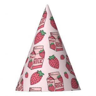 Chapeaux De Fètes Jour d'anniversaire de la mignonne fraise