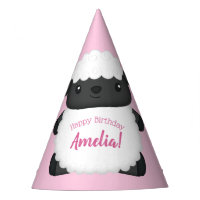 Jour d'anniversaire de mouton rose