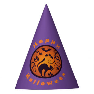 Chapeaux De Fètes Joyeuse lanterne d'Halloween araignées et chauves-