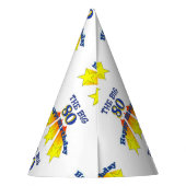 Chapeaux De Fètes Joyeux anniversaire 80 ans (Dos)
