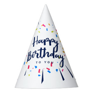 Chapeaux De Fètes Joyeux anniversaire à vous confetti