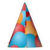 Chapeaux De Fètes Joyeux anniversaire avec nom et ballons (Dos)