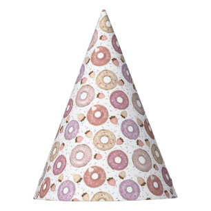 Chapeaux De Fètes Joyeux Anniversaire Beignet Sucré 