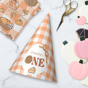 Chapeaux De Fètes Joyeux Anniversaire Citrouille Gingham Cutie Pie
